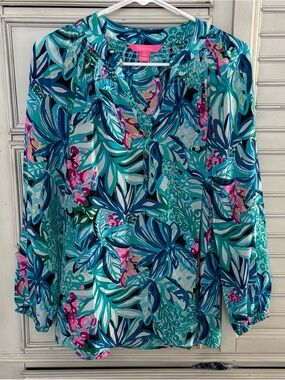 Lilly Pulitzer Elsa Silk Top